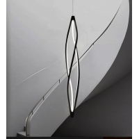 SE LED 100 SIGMA PENDANT BLACK 49W  3CCT 20x100cm IP20 220V 2 YEARS WARRANTY Α1