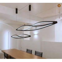 SE LED 100 SIGMA PENDANT BLACK 49W  3CCT 20x100cm IP20 220V 2 YEARS WARRANTY Α1
