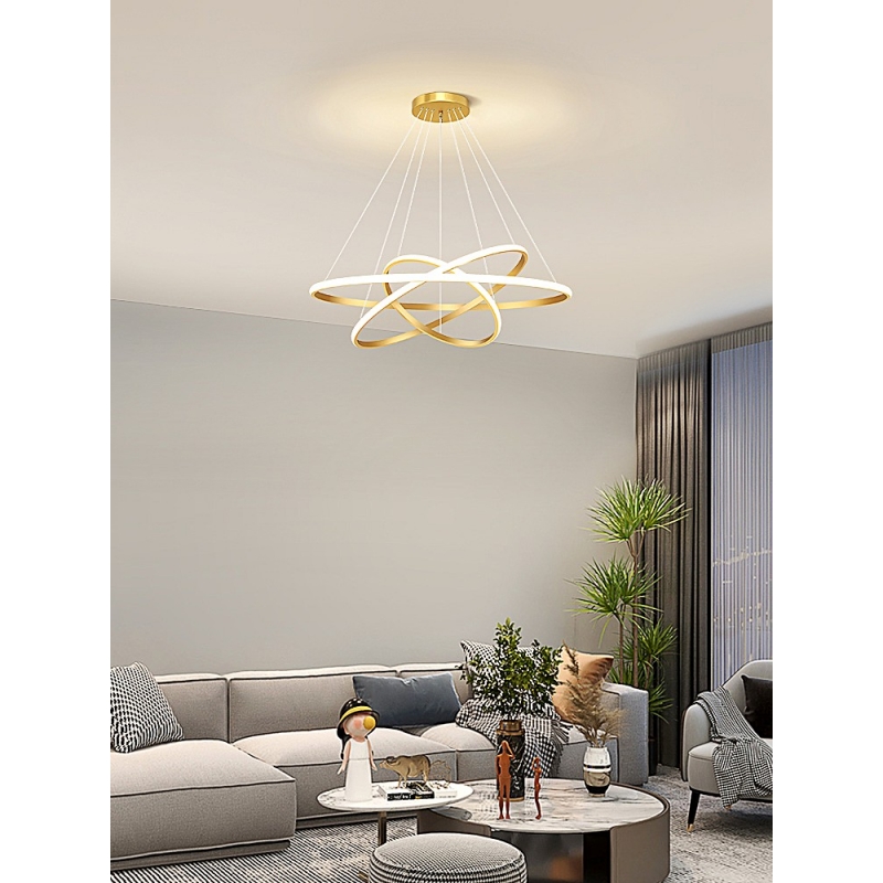 SE LED 80 STELINA PENDANT GOLD 80-60-40cm 84W 3CCT IP20 220V 2 YEARS WARRANTY A1 SE LED 80 STELINA PENDANT GOLD 80-60-40cm 84W 3CCT IP20 220V 2 YEARS WARRANTY A1