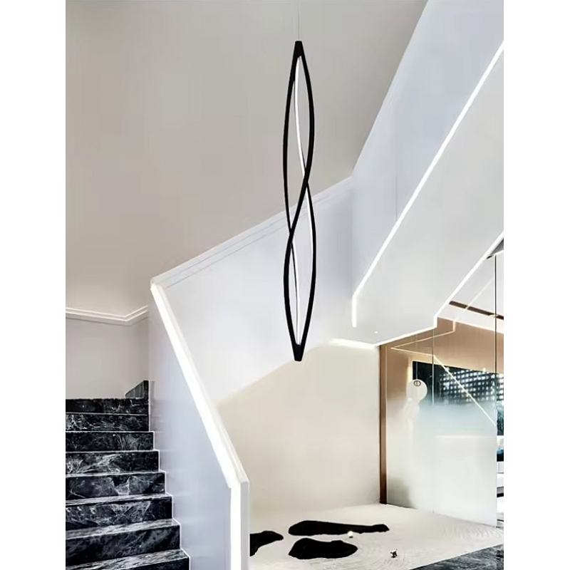 SE LED 100 SIGMA PENDANT BLACK 49W  3CCT 20x100cm IP20 220V 2 YEARS WARRANTY Α1
