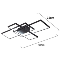 SE LED 4 TESSERA BLACK 58*32*10cm 3CCT WITH CONTROL+MEMORY 40W IP20 2 YEARS WARRANTY Z4 SE LED 4 TESSERA BLACK 58*32*10cm 3CCT WITH CONTROL+MEMORY 40W IP20 2 YEARS WARRANTY Z4
