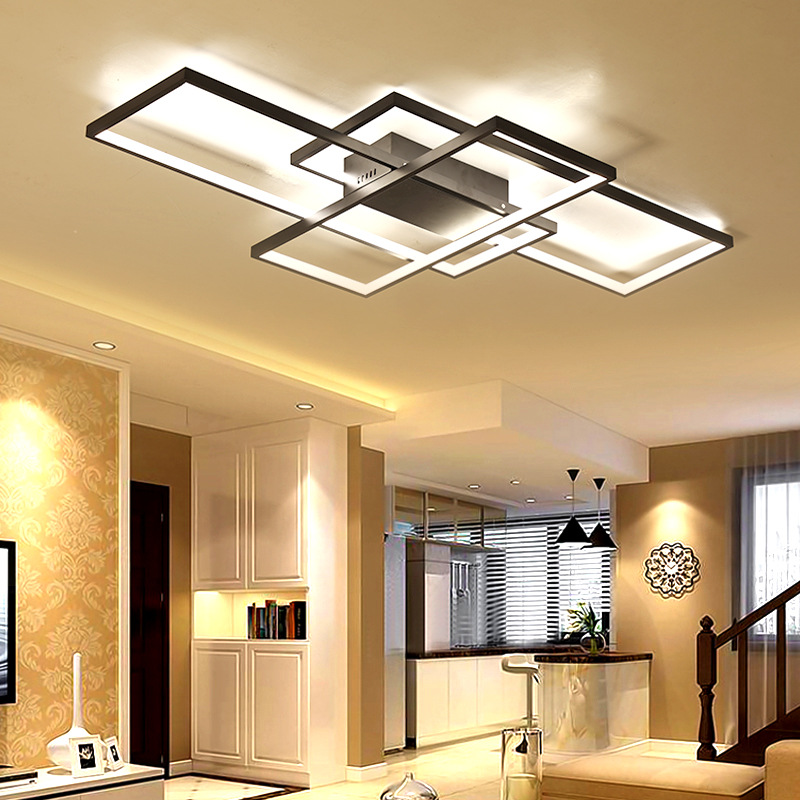SE LED 4 TESSERA BLACK 86*48*10cm 3CCT WITH CONTROL+MEMORY IP20 54W 2 YEARS WARRANTY Z4
