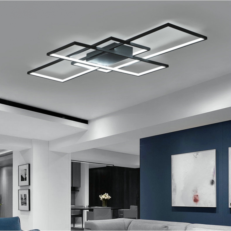 SE LED 4 TESSERA BLACK 58*32*10cm 3CCT WITH CONTROL+MEMORY 40W IP20 2 YEARS WARRANTY Z4 SE LED 4 TESSERA BLACK 58*32*10cm 3CCT WITH CONTROL+MEMORY 40W IP20 2 YEARS WARRANTY Z4