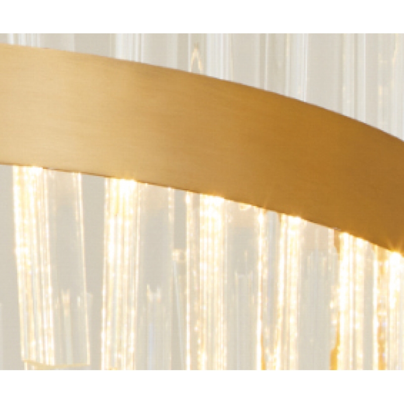 M6612-800R  TORRENT BRUSHED GOLD PENDANT 1B3
