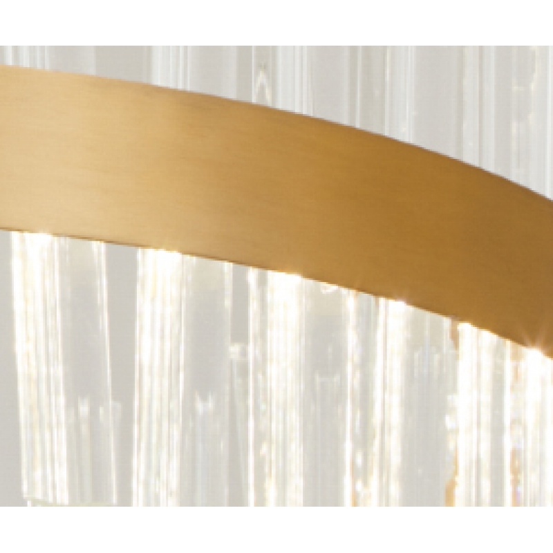 M6612-800R  TORRENT BRUSHED GOLD PENDANT 1B3