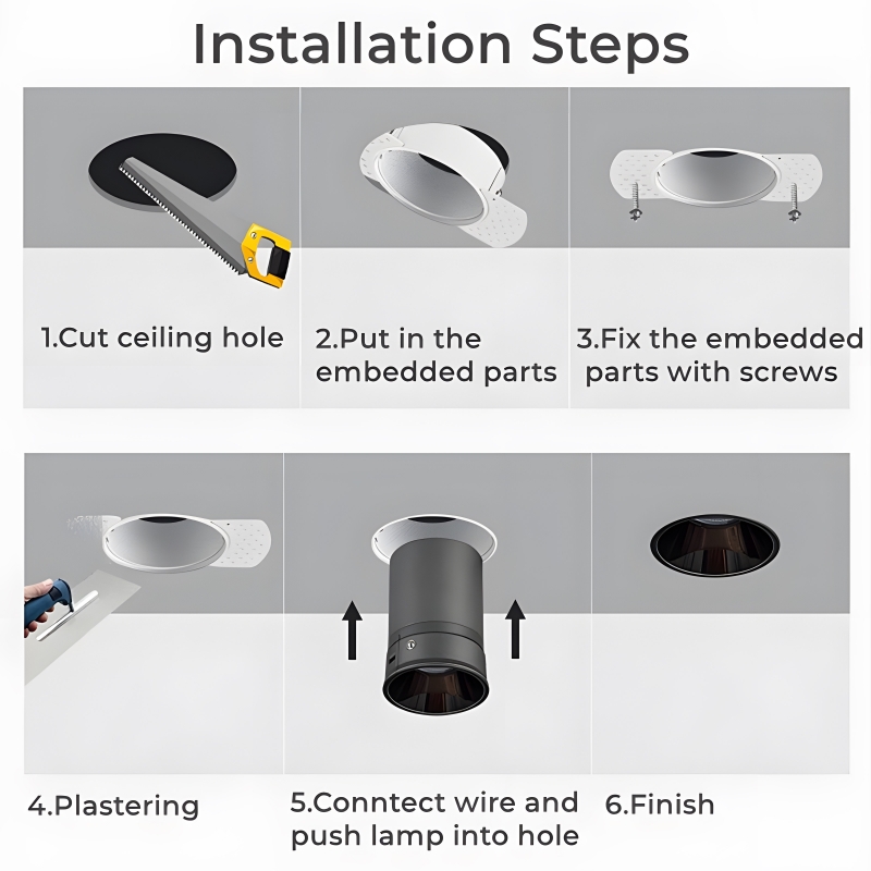 SE-SP-TR-BL TRIXI SPOT COMPONENT TRIMMLESS BLACK GU10/COB FOR HOLE 7,3cm. PAIRING WITH DEPO OR SE-SP-TR-BL TRIXI SPOT COMPONENT TRIMMLESS BLACK GU10/COB FOR HOLE 7,3cm. PAIRING WITH DEPO OR