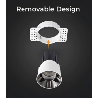 SE-SP-TR-BL TRIXI SPOT COMPONENT TRIMMLESS BLACK GU10/COB FOR HOLE 7,3cm. PAIRING WITH DEPO OR SE-SP-TR-BL TRIXI SPOT COMPONENT TRIMMLESS BLACK GU10/COB FOR HOLE 7,3cm. PAIRING WITH DEPO OR