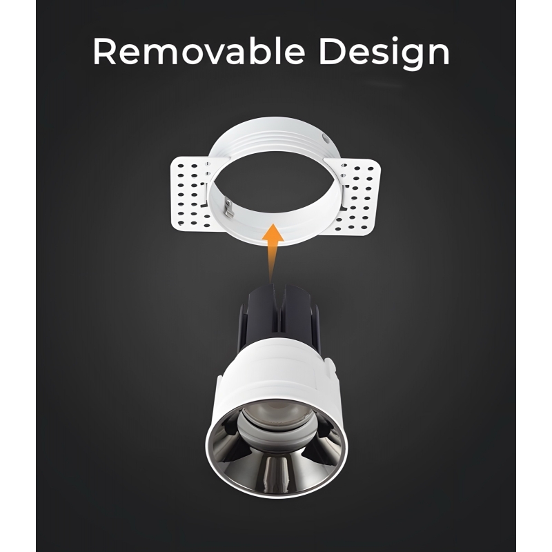 SE-SP-TR-BL TRIXI SPOT COMPONENT TRIMMLESS BLACK GU10/COB FOR HOLE 7,3cm. PAIRING WITH DEPO OR SE-SP-TR-BL TRIXI SPOT COMPONENT TRIMMLESS BLACK GU10/COB FOR HOLE 7,3cm. PAIRING WITH DEPO OR