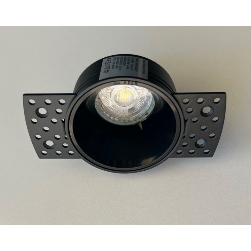 SE-SP-TR-BL TRIXI SPOT COMPONENT TRIMMLESS BLACK GU10/COB FOR HOLE 7,3cm. PAIRING WITH DEPO OR SE-SP-TR-BL TRIXI SPOT COMPONENT TRIMMLESS BLACK GU10/COB FOR HOLE 7,3cm. PAIRING WITH DEPO OR