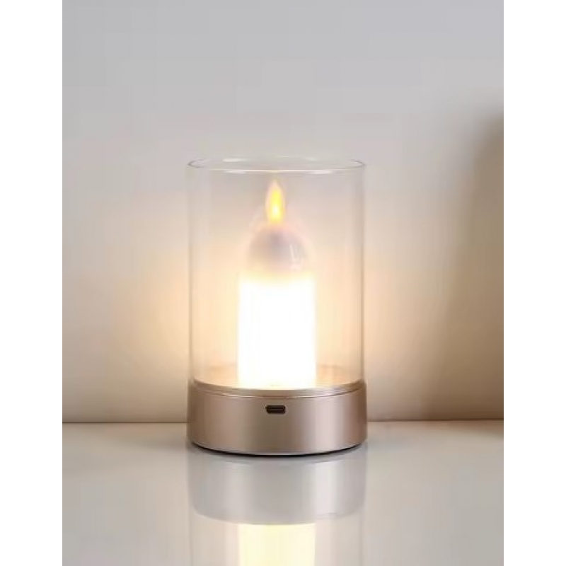 SE LED 13 YURI GOLD TABLE BATTERY LAMP LED RECHARGEABLE 8,5x13cm 3w 3000k CHARGING TIME : 4 hou