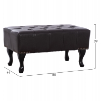 ΤΑΜΠΟΥΡΕ ΥΠΟΠΟΔΙΟ T.CHESTERFIELD EMMA HM226.01 PU 80x44x39Y εκ.ΣΚ.ΚΑΦΕ ΤΑΜΠΟΥΡΕ ΥΠΟΠΟΔΙΟ T.CHESTERFIELD EMMA HM226.01 PU 80x44x39Y εκ.ΣΚ.ΚΑΦΕ