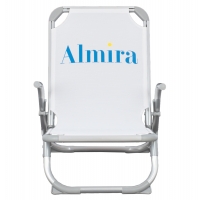 ΚΑΡΕΚΛΑΚΙ ΠΑΡΑΛΙΑΣ ΨΗΛΗ ΠΛΑΤΗ ALMIRA HM5053.03 ΒΑΡΕΩΣ ΤΥΠΟΥ ΛΕΥΚΟ ΑΛΟΥΜΙΝΙΟΥ 56x70x66 εκ.