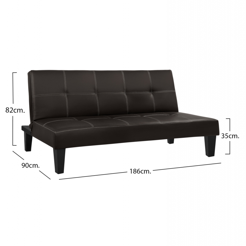 ΚΑΝΑΠΕΣ ΚΡΕΒΑΤΙ 3Θ HM3002.04 ΚΑΦΕ PU ΜΕ ΓΑΖΙΑ 186x90x82 ΚΑΝΑΠΕΣ ΚΡΕΒΑΤΙ 3Θ HM3002.04 ΚΑΦΕ PU ΜΕ ΓΑΖΙΑ 186x90x82