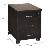 ΣΥΡΤΑΡΙΕΡΑ ΓΡΑΦΕΙΟΥ ΕΠΑΓΓΕΛΜΑΤΙΚΗ SIENNA HM2011.02 WENGE ΜΕ 3ΣΥΡΤΑΡΙΑ 38X48X53cm ΣΥΡΤΑΡΙΕΡΑ ΓΡΑΦΕΙΟΥ ΕΠΑΓΓΕΛΜΑΤΙΚΗ SIENNA HM2011.02 WENGE ΜΕ 3ΣΥΡΤΑΡΙΑ 38X48X53cm