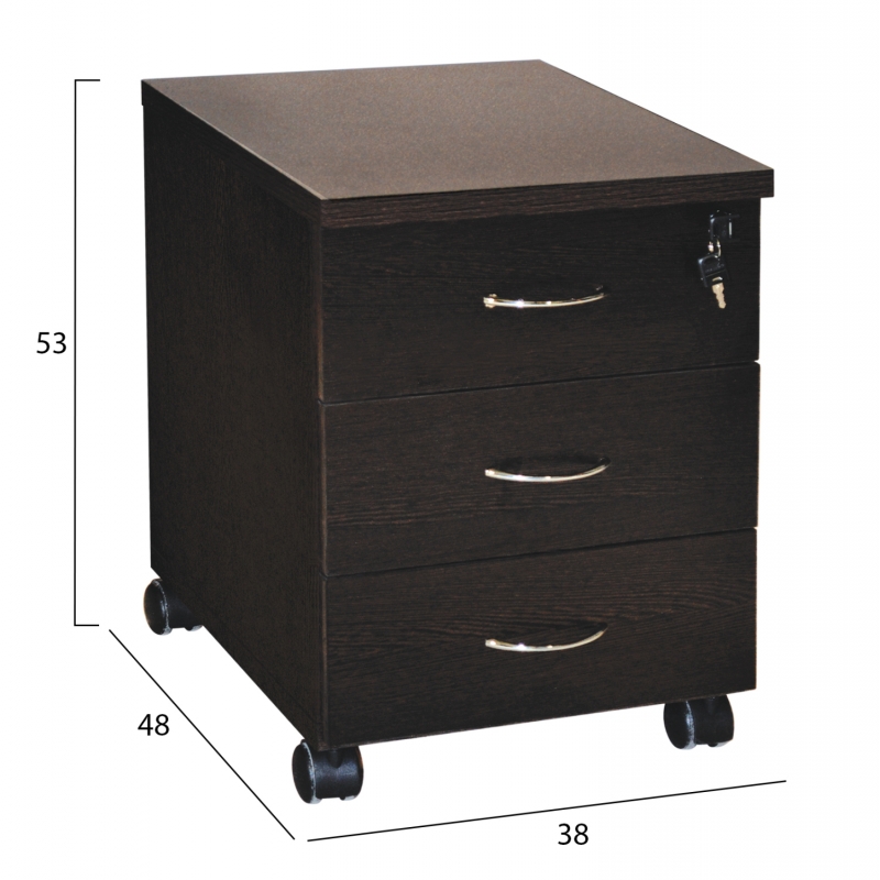 ΣΥΡΤΑΡΙΕΡΑ ΓΡΑΦΕΙΟΥ ΕΠΑΓΓΕΛΜΑΤΙΚΗ SIENNA HM2011.02 WENGE ΜΕ 3ΣΥΡΤΑΡΙΑ 38X48X53cm ΣΥΡΤΑΡΙΕΡΑ ΓΡΑΦΕΙΟΥ ΕΠΑΓΓΕΛΜΑΤΙΚΗ SIENNA HM2011.02 WENGE ΜΕ 3ΣΥΡΤΑΡΙΑ 38X48X53cm