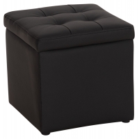 ΣΚΑΜΠΩ ΜΕ ΑΠΟΘΗΚΕΥΤΙΚΟ ΧΩΡΟ PU ΜΑΥΡΟ CUBE HM224.01 38x38x36.5Υεκ.