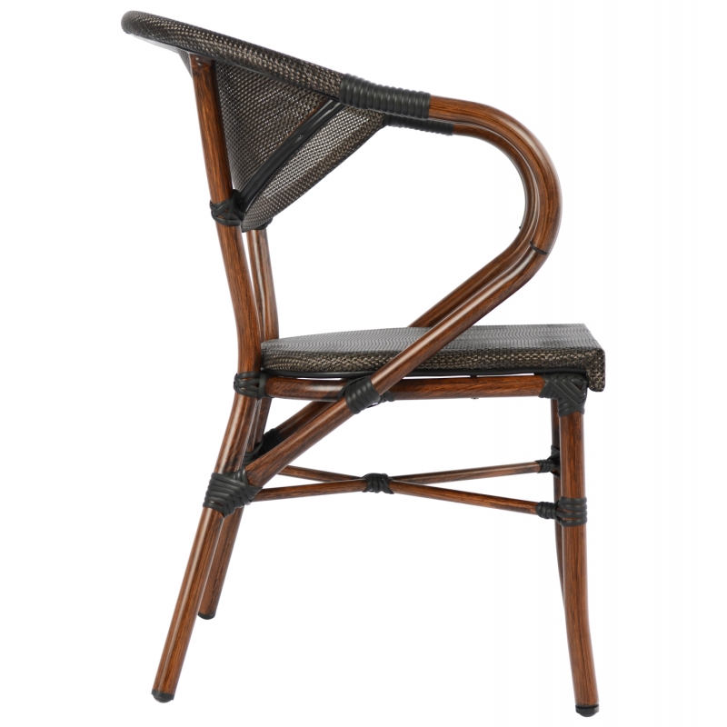 ΠΟΛΥΘΡΟΝΑ ΑΛΟΥΜΙΝΙΟΥ CLAY BAMBOO LOOK ΚΑΦΕ ΜΕ TEXTLINE HM5025 60,5x59x81Υ ΠΟΛΥΘΡΟΝΑ ΑΛΟΥΜΙΝΙΟΥ CLAY BAMBOO LOOK ΚΑΦΕ ΜΕ TEXTLINE HM5025 60,5x59x81Υ