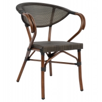 ΠΟΛΥΘΡΟΝΑ ΑΛΟΥΜΙΝΙΟΥ CLAY BAMBOO LOOK ΚΑΦΕ ΜΕ TEXTLINE HM5025 60,5x59x81Υ ΠΟΛΥΘΡΟΝΑ ΑΛΟΥΜΙΝΙΟΥ CLAY BAMBOO LOOK ΚΑΦΕ ΜΕ TEXTLINE HM5025 60,5x59x81Υ