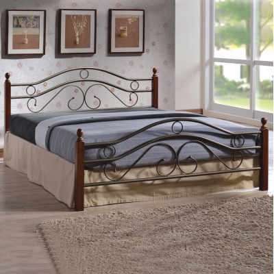 ΚΡΕΒΑΤΙ ΜΕΤΑΛΛΟ RUBBERWOOD CELINA HM311 ΓΙΑ ΣΤΡΩΜΑ 150x200 εκ. ΚΡΕΒΑΤΙ ΜΕΤΑΛΛΟ RUBBERWOOD CELINA HM311 ΓΙΑ ΣΤΡΩΜΑ 150x200 εκ.