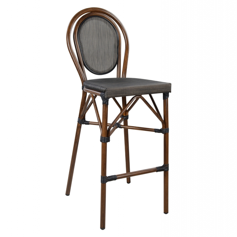 ΣΚΑΜΠΟ ΑΛΟΥΜΙΝΙΟΥ AZARIA HM5059 BAMBOO LOOK ΚΑΦΕ ΜΕ TEXTLINE 44x52x115Υεκ
