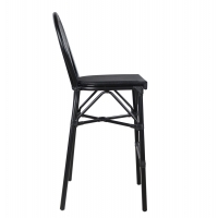 ΣΚΑΜΠΟ ΑΛΟΥΜΙΝΙΟΥ AZARIA HM5060 BAMBOO LOOK ΜΑΥΡΟ ΜΕ TEXTLINE 44x52x115Υεκ.