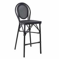 ΣΚΑΜΠΟ ΑΛΟΥΜΙΝΙΟΥ AZARIA HM5060 BAMBOO LOOK ΜΑΥΡΟ ΜΕ TEXTLINE 44x52x115Υεκ.