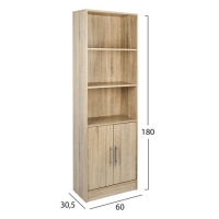 ΒΙΒΛΙΟΘΗΚΗ ΜΕΛΑΜΙΝΗΣ ENSLEY HM2027.02 SONAMA 60X30X180 εκ. ΒΙΒΛΙΟΘΗΚΗ ΜΕΛΑΜΙΝΗΣ ENSLEY HM2027.02 SONAMA 60X30X180 εκ.