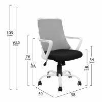 ΚΑΡΕΚΛΑ ΓΡΑΦΕΙΟΥ MALFOI HM1053.21 ΓΚΡΙ MESH & ΠΟΔΙ ΜΕΤΑΛΛΙΚΟ 58x59x103Υεκ ΚΑΡΕΚΛΑ ΓΡΑΦΕΙΟΥ MALFOI HM1053.21 ΓΚΡΙ MESH & ΠΟΔΙ ΜΕΤΑΛΛΙΚΟ 58x59x103Υεκ