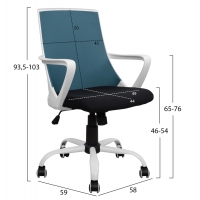ΚΑΡΕΚΛΑ ΓΡΑΦΕΙΟΥ MALFOI HM1053.06 ΜΠΛΕ MESH & ΠΟΔΙ ΜΕΤΑΛΛΙΚΟ 58x59x103 εκ. ΚΑΡΕΚΛΑ ΓΡΑΦΕΙΟΥ MALFOI HM1053.06 ΜΠΛΕ MESH & ΠΟΔΙ ΜΕΤΑΛΛΙΚΟ 58x59x103 εκ.