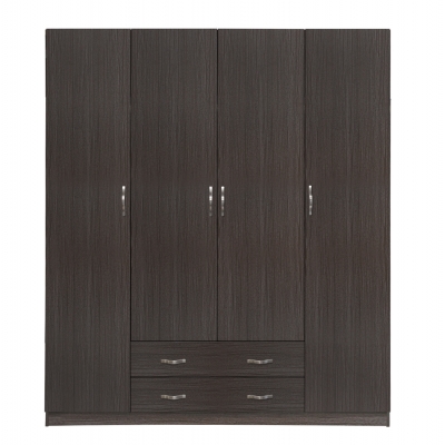 ΝΤΟΥΛΑΠΑ 4ΦΥΛΛΗ ΜΕ 2 ΣΥΡΤΑΡΙΑ AZALEA 200x55.5x180Υ εκ. HM353.01 ZEBRANO
