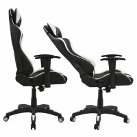 ΚΑΡΕΚΛΑ ΓΡΑΦΕΙΟΥ GAMING HM1062.04 SPEED ΜΑΥΡΟ ΛΕΥΚΟ PU 68,5x71,5x133,5 cm ΚΑΡΕΚΛΑ ΓΡΑΦΕΙΟΥ GAMING HM1062.04 SPEED ΜΑΥΡΟ ΛΕΥΚΟ PU 68,5x71,5x133,5 cm