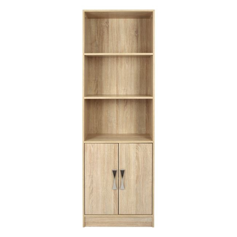 ΒΙΒΛΙΟΘΗΚΗ ΜΕΛΑΜΙΝΗΣ ENSLEY HM2027.03 SONAMA ΜΕ ΧΕΡΟΥΛΙ 60x30x180εκ ΒΙΒΛΙΟΘΗΚΗ ΜΕΛΑΜΙΝΗΣ ENSLEY HM2027.03 SONAMA ΜΕ ΧΕΡΟΥΛΙ 60x30x180εκ