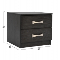 ΚΟΜΟΔΙΝΟ ΜΕ 2 ΣΥΡΤΑΡΙΑ ΚΑΙ ΧΕΡΟΥΛΙ ASHLYN HM2235.01 ZEBRANO 48x40x42Yεκ.