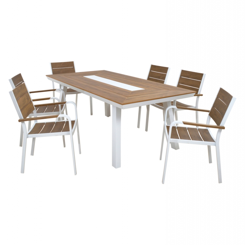 ΣΕΤ ΤΡΑΠΕΖΑΡΙΑΣ TABER HM10738.01 ΤΡΑΠΕΖΙ & 6 ΠΟΛΥΘΡΟΝΕΣ-ΑΛΟΥΜΙΝΙΟ & POLYWOOD-ΛΕΥΚΟ ΣΕΤ ΤΡΑΠΕΖΑΡΙΑΣ TABER HM10738.01 ΤΡΑΠΕΖΙ & 6 ΠΟΛΥΘΡΟΝΕΣ-ΑΛΟΥΜΙΝΙΟ & POLYWOOD-ΛΕΥΚΟ