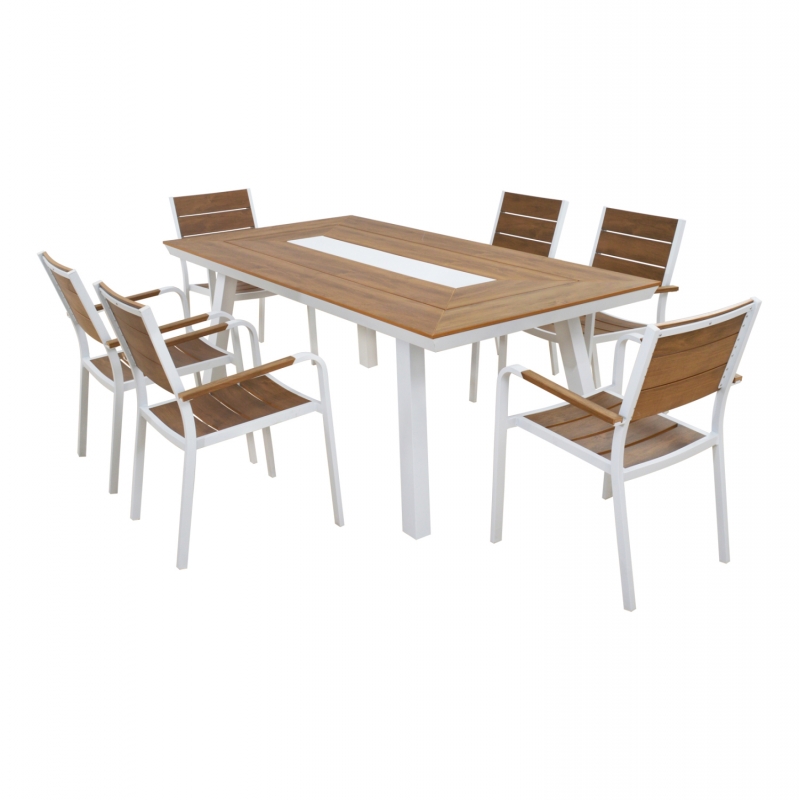 ΣΕΤ ΤΡΑΠΕΖΑΡΙΑΣ TABER HM10738.01 ΤΡΑΠΕΖΙ & 6 ΠΟΛΥΘΡΟΝΕΣ-ΑΛΟΥΜΙΝΙΟ & POLYWOOD-ΛΕΥΚΟ ΣΕΤ ΤΡΑΠΕΖΑΡΙΑΣ TABER HM10738.01 ΤΡΑΠΕΖΙ & 6 ΠΟΛΥΘΡΟΝΕΣ-ΑΛΟΥΜΙΝΙΟ & POLYWOOD-ΛΕΥΚΟ