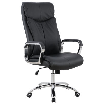 ΚΑΡΕΚΛΑ ΓΡΑΦΕΙΟΥ SHASHI HM1093.01 ΜΑΥΡΟ PU 63x80x118-126Υ