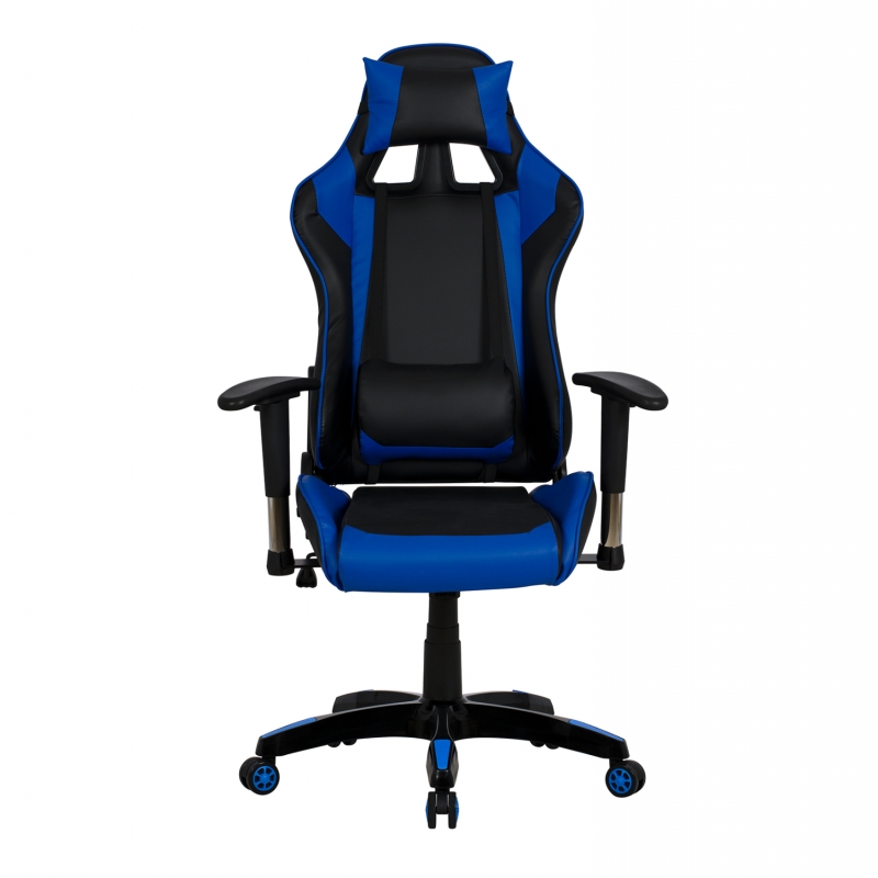 ΠΟΛΥΘΡΟΝΑ ΓΡΑΦΕΙΟΥ GAMING ZAYN HM1056.08 ΜΑΥΡΟ-ΜΠΛΕ PU 67x70x134 cm