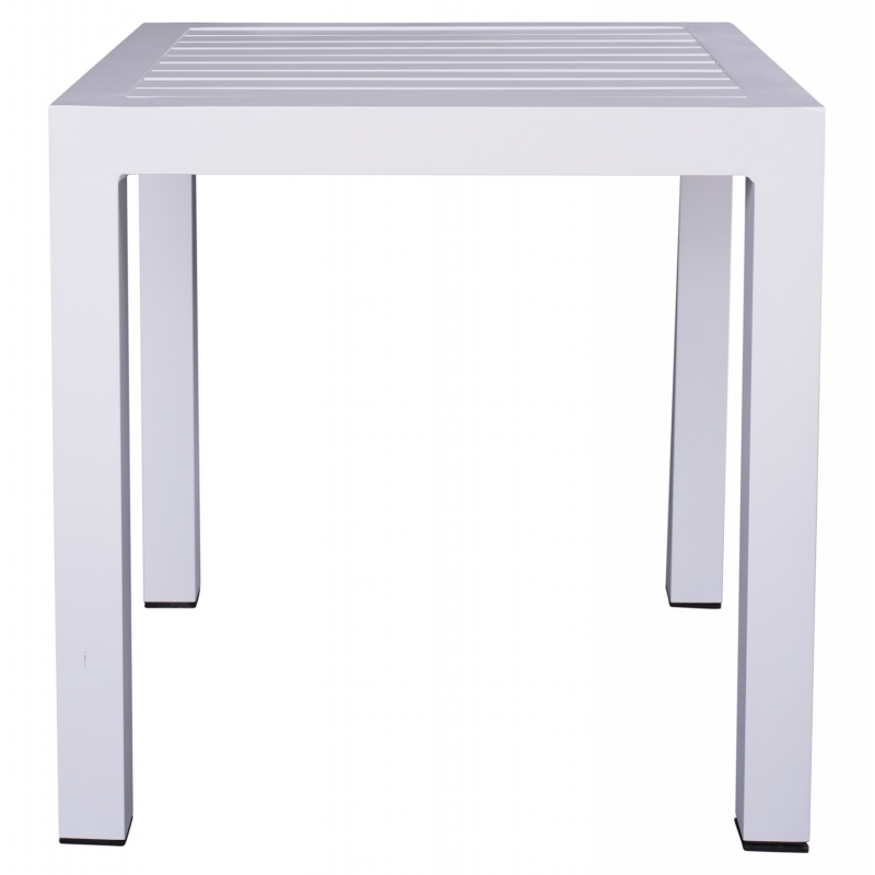 ΤΡΑΠΕΖΙ ΑΛΟΥΜΙΝΙΟΥ QIANA HM5402.01 ΛΕΥΚΟ 45x45x45,5Υ εκ.