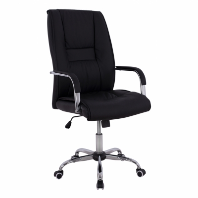 ΚΑΡΕΚΛΑ ΓΡΑΦΕΙΟΥ ANGEE HM1106.01 PU ΣΕ ΧΡΩΜΑ ΜΑΥΡΟ 58,5x70x120Υεκ