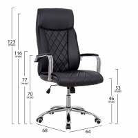 ΚΑΡΕΚΛΑ ΓΡΑΦΕΙΟΥ SHAILA HM1104.01 ΣΕ ΧΡΩΜΑ ΜΑΥΡΟ 64x68x116-123Υεκ. ΚΑΡΕΚΛΑ ΓΡΑΦΕΙΟΥ SHAILA HM1104.01 ΣΕ ΧΡΩΜΑ ΜΑΥΡΟ 64x68x116-123Υεκ.