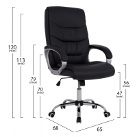 ΚΑΡΕΚΛΑ ΓΡΑΦΕΙΟΥ ZAMORA HM1087.01 ΣΕ ΜΑΥΡΟ ΧΡΩΜΑ 65x68x120 εκ. ΚΑΡΕΚΛΑ ΓΡΑΦΕΙΟΥ ZAMORA HM1087.01 ΣΕ ΜΑΥΡΟ ΧΡΩΜΑ 65x68x120 εκ.