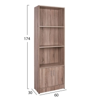 ΒΙΒΛΙΟΘΗΚΗ ΜΕΛΑΜΙΝΗΣ HAYDEN HM2269.02 ΣΕ ΧΡΩΜΑ SONAMA 60x30x174Υεκ. ΒΙΒΛΙΟΘΗΚΗ ΜΕΛΑΜΙΝΗΣ HAYDEN HM2269.02 ΣΕ ΧΡΩΜΑ SONAMA 60x30x174Υεκ.