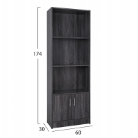 ΒΙΒΛΙΟΘΗΚΗ ΜΕΛΑΜΙΝΗΣ HAYDEN HM2269.01 ΣΕ ΑΝΘΡΑΚΙ ΧΡΩΜΑ 60x30x174 εκ. ΒΙΒΛΙΟΘΗΚΗ ΜΕΛΑΜΙΝΗΣ HAYDEN HM2269.01 ΣΕ ΑΝΘΡΑΚΙ ΧΡΩΜΑ 60x30x174 εκ.