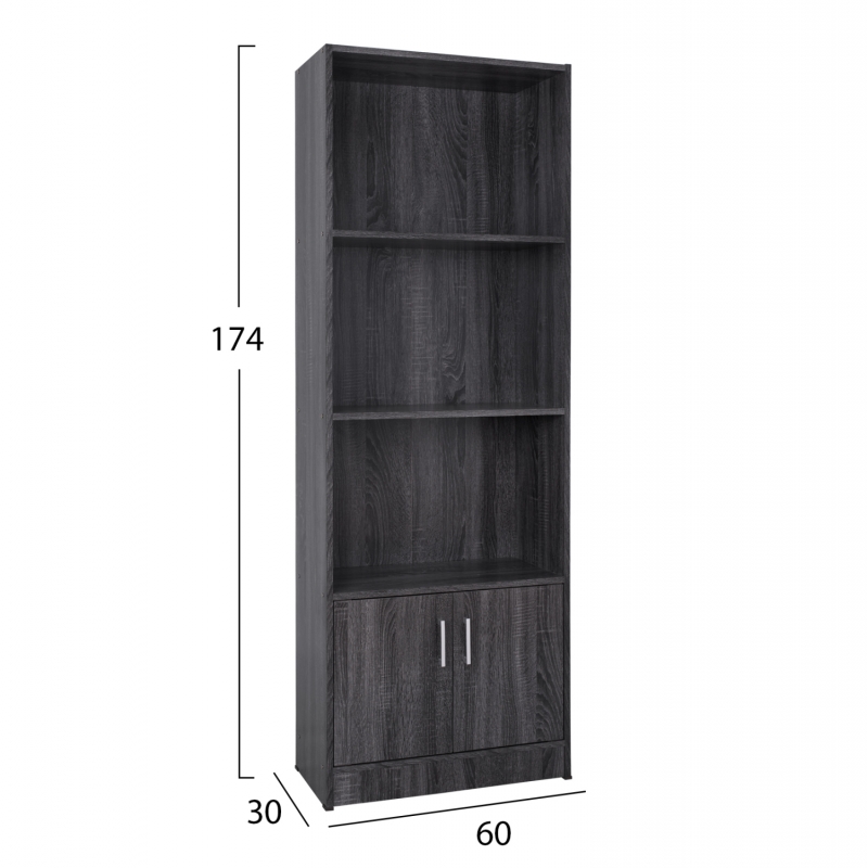 ΒΙΒΛΙΟΘΗΚΗ ΜΕΛΑΜΙΝΗΣ HAYDEN HM2269.01 ΣΕ ΑΝΘΡΑΚΙ ΧΡΩΜΑ 60x30x174 εκ. ΒΙΒΛΙΟΘΗΚΗ ΜΕΛΑΜΙΝΗΣ HAYDEN HM2269.01 ΣΕ ΑΝΘΡΑΚΙ ΧΡΩΜΑ 60x30x174 εκ.
