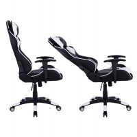 ΠΟΛΥΘΡΟΝΑ GAMING DARIUS HM1072.04 ΜΑΥΡΗ-ΛΕΥΚΗ 66,5x70x(122-129) cm ΠΟΛΥΘΡΟΝΑ GAMING DARIUS HM1072.04 ΜΑΥΡΗ-ΛΕΥΚΗ 66,5x70x(122-129) cm
