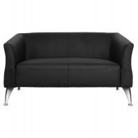 ΚΑΝΑΠΕΣ 2ΘΕΣΙΟΣ KIANA HM3122.21 ΜΕ ΜΑΥΡΟ PU 130x75x71 εκ.