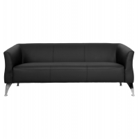 ΚΑΝΑΠΕΣ 3ΘΕΣΙΟΣ KIANA HM3122.31 ΜΕ ΜΑΥΡΟ PU 180x75x71 εκ.