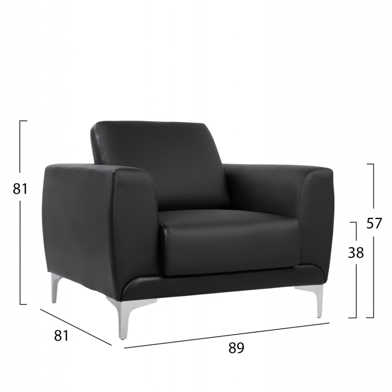 ΠΟΛΥΘΡΟΝΑ KENZIE HM3121.11 ΜΕ ΜΑΥΡΟ PU 89x81x81 εκ. ΠΟΛΥΘΡΟΝΑ KENZIE HM3121.11 ΜΕ ΜΑΥΡΟ PU 89x81x81 εκ.