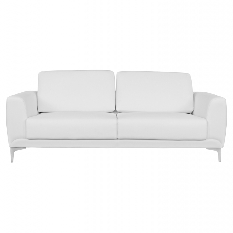 ΚΑΝΑΠΕΣ 3ΘΕΣΙΟΣ KENZIE HM3121.32 ΜΕ ΛΕΥΚΟ PU 190x81x81 εκ.
