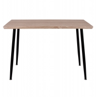 ΤΡΑΠΕΖΙ ΤΡΑΠΕΖΑΡΙΑΣ PALOMA HM8334.01, 120X70Χ76,5 SONΟMA, ΜΑΥΡΑ ΠΟΔΙΑ